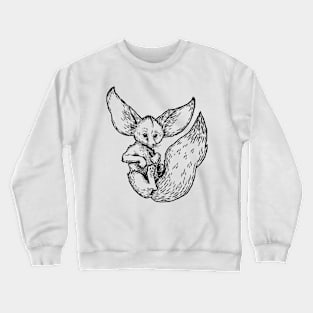 A Levity of Animals: Finicky Fox Crewneck Sweatshirt